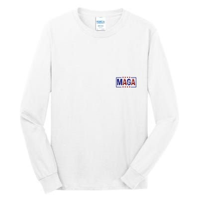 Maga Pocket Size Print Front And Back Tall Long Sleeve T-Shirt
