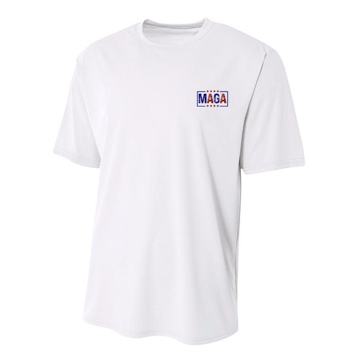 Maga Pocket Size Print Front And Back Performance Sprint T-Shirt