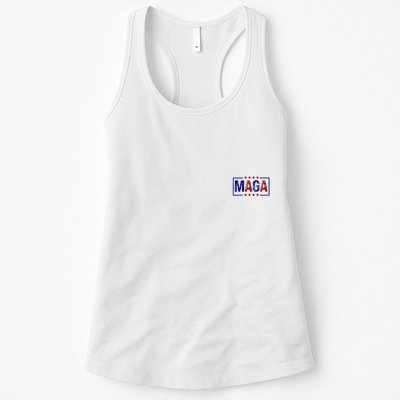 Maga Pocket Size Print Front And Back Womens Tank Top