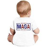 Maga Pocket Size Print Front And Back Baby Bodysuit