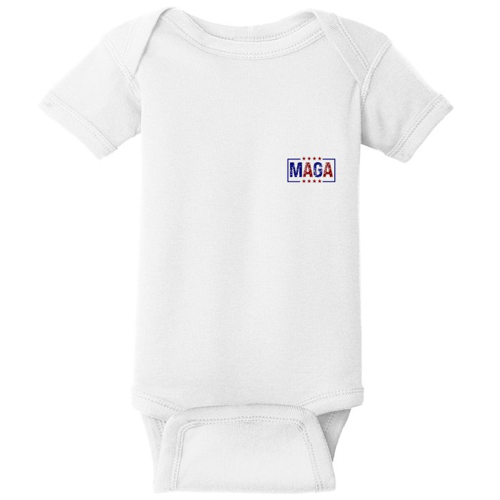 Maga Pocket Size Print Front And Back Baby Bodysuit