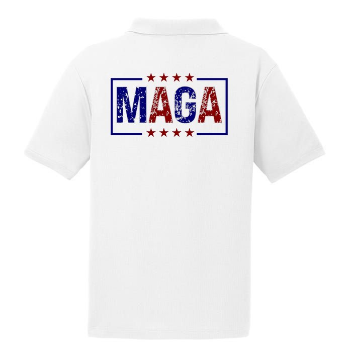 Maga Pocket Size Print Front And Back PosiCharge RacerMesh Polo