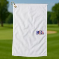 Maga Pocket Size Print Front And Back Golf Towel