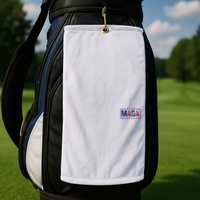Maga Pocket Size Print Front And Back Golf Towel