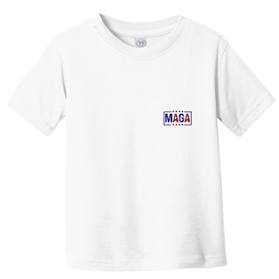Maga Pocket Size Print Front And Back Toddler T-Shirt