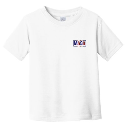 Maga Pocket Size Print Front And Back Toddler T-Shirt