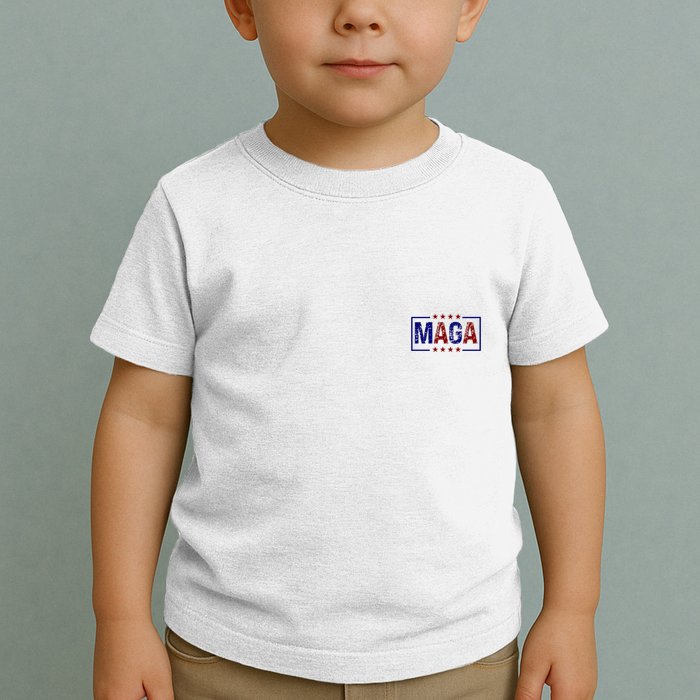 Maga Pocket Size Print Front And Back Toddler T-Shirt