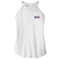 Maga Pocket Size Print Front And Back Women's Perfect Tri Rocker Tank