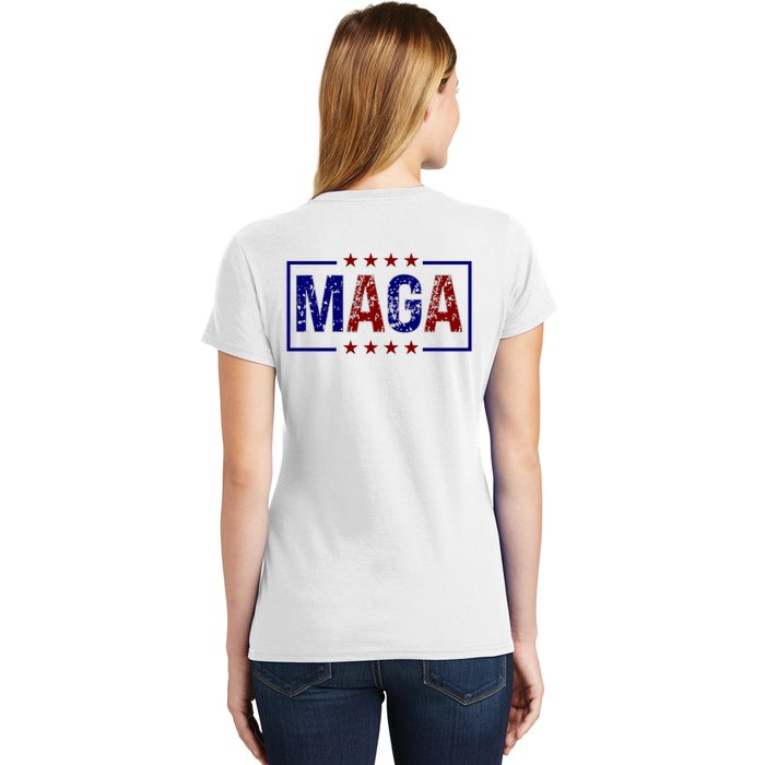 Maga Pocket Size Print Front And Back Women's T-Shirt