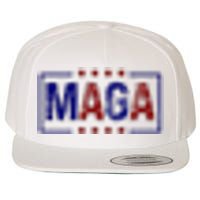 Maga Pocket Size Print Front And Back Wool Snapback Cap