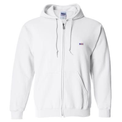 Maga Pocket Size Print Front And Back Full Zip Hoodie