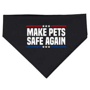 Make Pets Safe Again Funny 2024 Presidential Election USA-Made Doggie Bandana