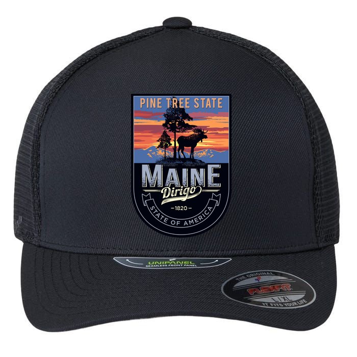 Main Pine Tree State Flexfit Unipanel Trucker Cap