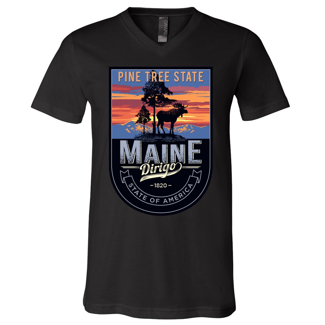 Main Pine Tree State V-Neck T-Shirt