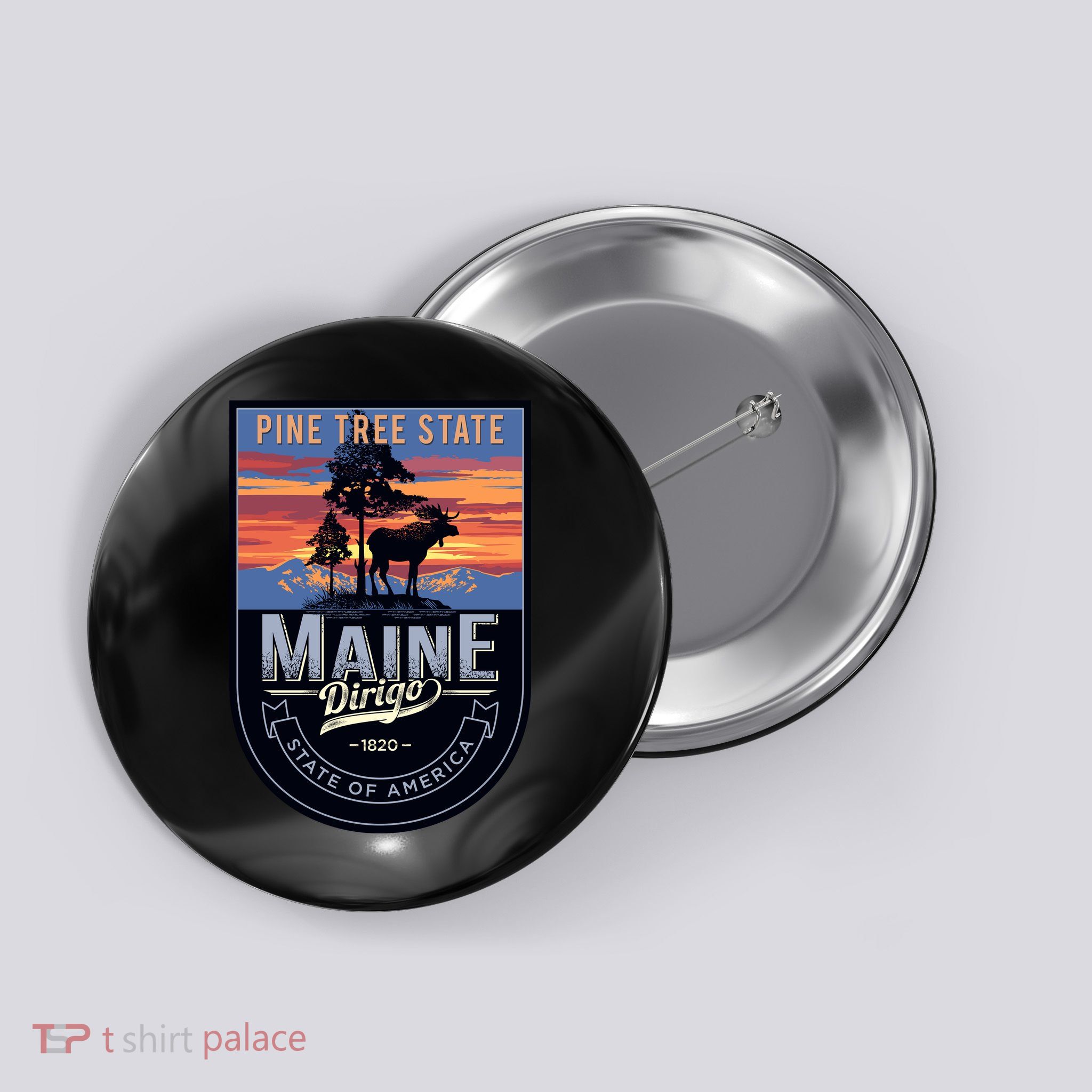 Main Pine Tree State Button