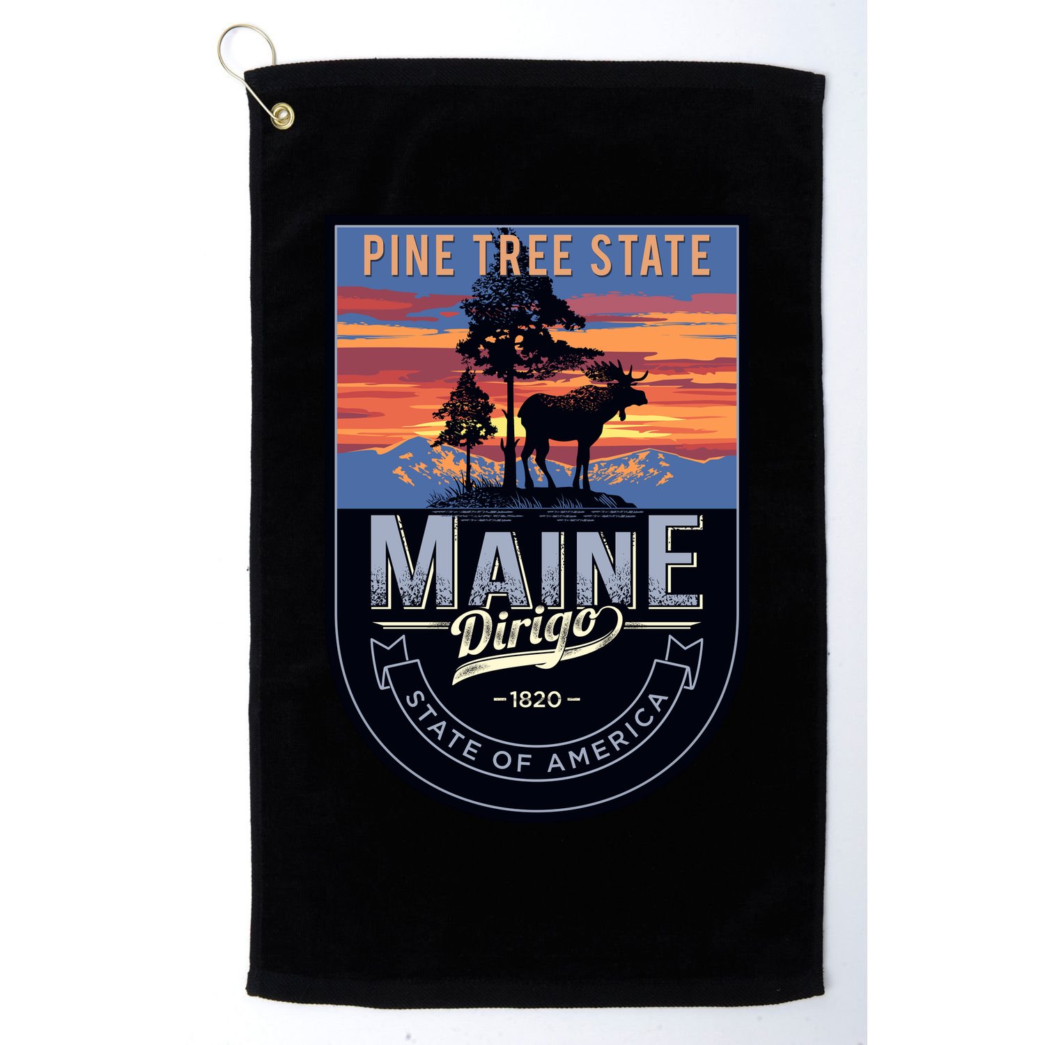 Main Pine Tree State Golf Towel