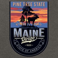 Main Pine Tree State Cotton Canvas Backpack