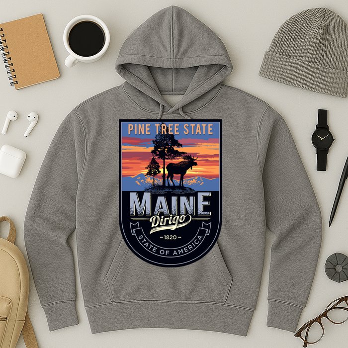 Main Pine Tree State Hoodie