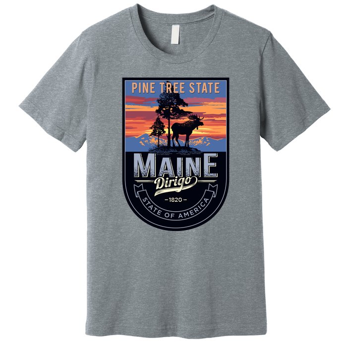 Main Pine Tree State Premium T-Shirt