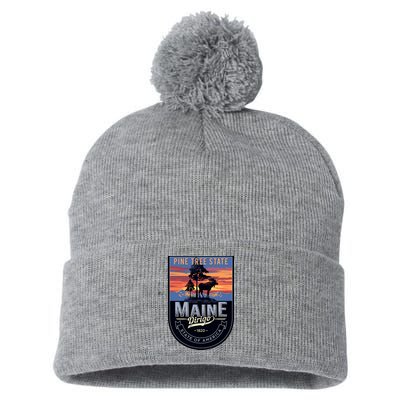 Main Pine Tree State Pom Pom 12in Knit Beanie