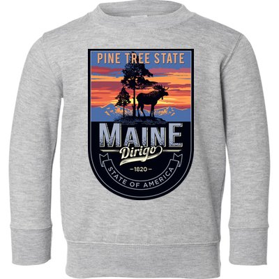 Main Pine Tree State Toddler Sweatshirt