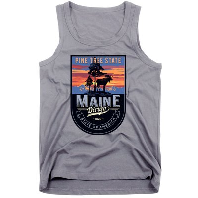 Main Pine Tree State Tank Top