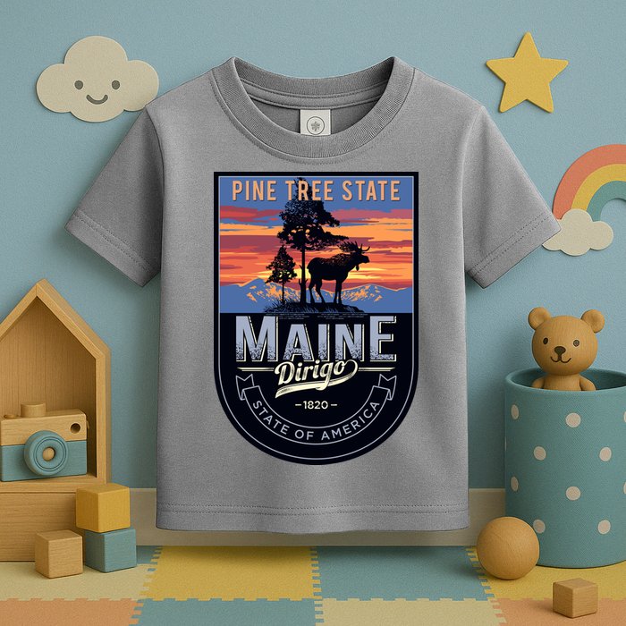 Main Pine Tree State Toddler T-Shirt