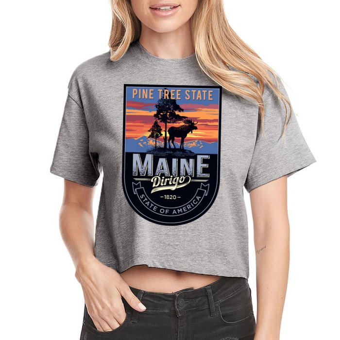 Main Pine Tree State Crop Top