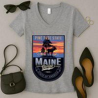 Main Pine Tree State Women's V-Neck T-Shirt