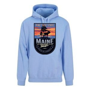 Main Pine Tree State Unisex Surf Hoodie