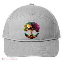 Moon Phases Tree Of Life 7-Panel Snapback Hat