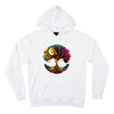 Moon Phases Tree Of Life Hoodie