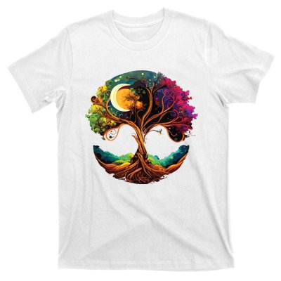 Moon Phases Tree Of Life T-Shirt