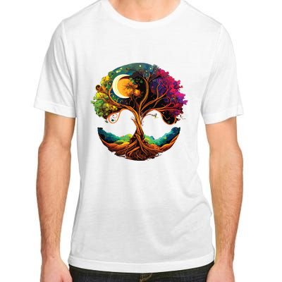 Moon Phases Tree Of Life Adult ChromaSoft Performance T-Shirt