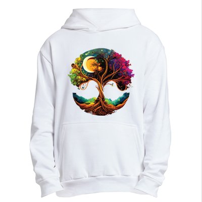 Moon Phases Tree Of Life Urban Pullover Hoodie