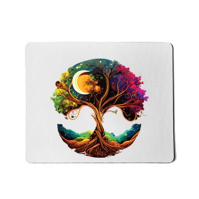 Moon Phases Tree Of Life Mousepad