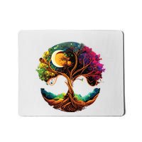 Moon Phases Tree Of Life Mousepad