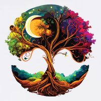 Moon Phases Tree Of Life Mousepad