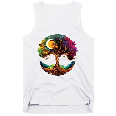 Moon Phases Tree Of Life Tank Top