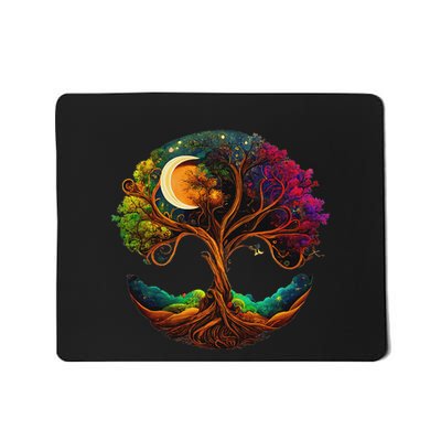 Moon Phases Tree Of Life Mousepad