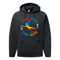 More Pan Than Peter Funny Lover Cute Magic Performance Fleece Hoodie