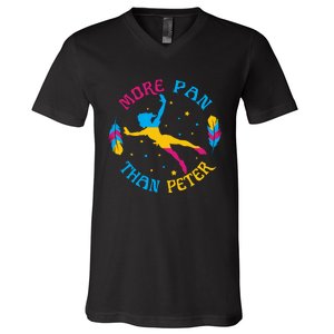 More Pan Than Peter Funny Lover Cute Magic V-Neck T-Shirt