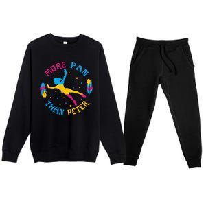 More Pan Than Peter Funny Lover Cute Magic Premium Crewneck Sweatsuit Set