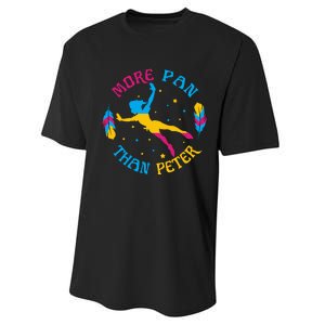 More Pan Than Peter Funny Lover Cute Magic Performance Sprint T-Shirt