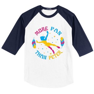 More Pan Than Peter Funny Lover Cute Magic Baseball Sleeve Shirt