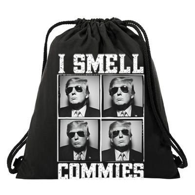 My President Trump I Smell Commies Drawstring Bag