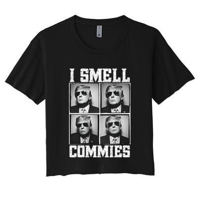 My President Trump I Smell Commies Crop Top