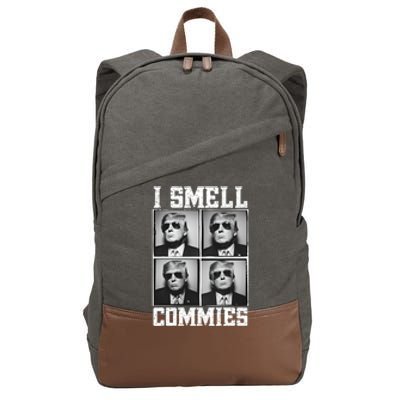 My President Trump I Smell Commies Cotton Canvas Backpack