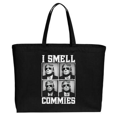 My President Trump I Smell Commies Cotton Canvas Jumbo Tote