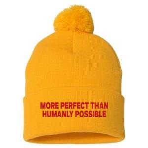 More Perfect Than Humanly Possible Pom Pom 12in Knit Beanie